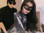 Asia Cosplay Spider wanita dan seks